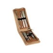 Light Brown Leatherette Manicure Set | https://www.bestnamebadges.com