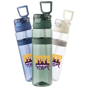 28 Oz. Plastic Water Bottle With Easy Carry Loop Handle | https://www.bestnamebadges.com