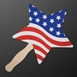 American Flag Star Hand Fan (Non-Light Up) | https://www.bestnamebadges.com