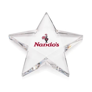 Pentagon Star VividPrint™ Paperweight | https://www.bestnamebadges.com