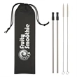 2-Pack Stainless Steel Straw Kit | https://www.bestnamebadges.com
