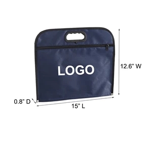 B4 Oxford Zipper Business Briefcase Document Bag