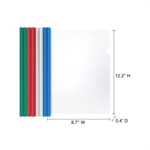Clear Plastic File Folder Report Cover with Sliding Bar