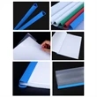 Clear Plastic File Folder Report Cover with Sliding Bar | https://www.bestnamebadges.com