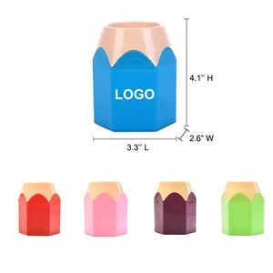 Creative Cute Plastic Pencil-shaped Pen Holder