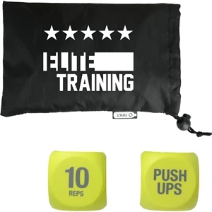 2 Piece Exercise Dice | https://www.bestnamebadges.com