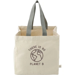 Organic 14oz Cotton Shopper Tote | https://www.bestnamebadges.com