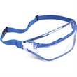 Waterproof Clear Stadium Fanny Pack w/ A Zipper Pockets | https://www.bestnamebadges.com