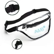 Waterproof Clear Stadium Fanny Pack w/ A Zipper Pockets | https://www.bestnamebadges.com