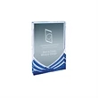 5" x 7" Blue Rectangle Soaring Acrylic Award | https://www.bestnamebadges.com