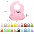 MOQ 100 Silicone Baby Bibs - 20 Stock Colors | https://www.bestnamebadges.com