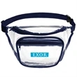 Clear PVC Fanny Pack with Dual Pockets - Large | https://www.bestnamebadges.com