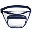 Clear PVC Fanny Pack with Dual Pockets - Large | https://www.bestnamebadges.com