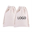 Custom Canvas Reusable Drawstring Storage Bag | https://www.bestnamebadges.com