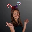 Blinky Candy Cane Headband | https://www.bestnamebadges.com