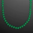 Rounded Mini Shamrocks Bead Necklace (Non-Light Up) | https://www.bestnamebadges.com