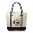 Large Sea Coast Polyester Tote Bag | https://www.bestnamebadges.com