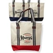 Large Sea Coast Polyester Tote Bag | https://www.bestnamebadges.com