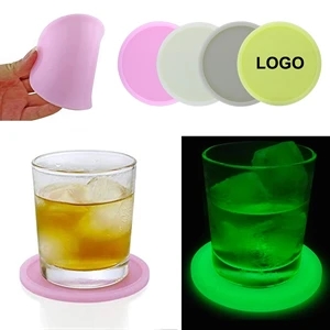 Creative Luminous Silicone Coaster for Bar/Club/Party