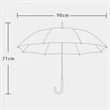 Clear Dome Automatic Umbrella | https://www.bestnamebadges.com