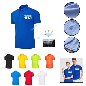 Unisex Polo Shirt Quick Dry Jersey Golf Shirt