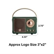 Retro Bluetooth Speaker | https://www.bestnamebadges.com
