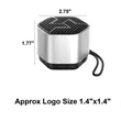 Metal LED Colorful Light Bluetooth Speaker | https://www.bestnamebadges.com