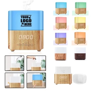 Alarm Clock Humidifier Bluetooth Speaker Mood Lights 3 In 1