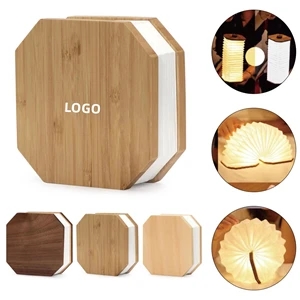 Folding Wooden Large book lamp Light