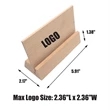 Wooden Office Card Base | https://www.bestnamebadges.com