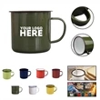 8oz Enamel Coffee Mug | https://www.bestnamebadges.com