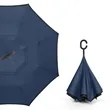 Upside Down Umbrella With C-Shaped Handle | https://www.bestnamebadges.com