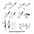 14 PCS Multifunction Stainless Steel BBQ Tool Set | https://www.bestnamebadges.com