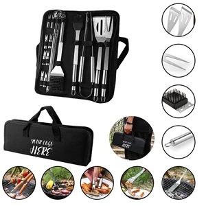 20 PCS Stainless Steel BBQ Grill Cooking Utensils Tool Set