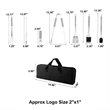 20 PCS Stainless Steel BBQ Grill Cooking Utensils Tool Set | https://www.bestnamebadges.com