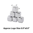 Stainless Steel Ice Cube | https://www.bestnamebadges.com