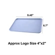 Rectangle Wheat Straw Food Serving Tray | https://www.bestnamebadges.com
