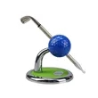 Golf Pen Stand With Clock And Golf Pen | https://www.bestnamebadges.com