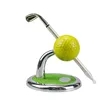 Golf Pen Stand With Clock And Golf Pen | https://www.bestnamebadges.com