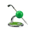 Golf Pen Stand With Clock And Golf Pen | https://www.bestnamebadges.com