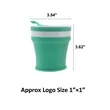 Silicone Collapsible Travel Cup | https://www.bestnamebadges.com