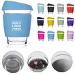Reusable Glass Coffee Cup with Sleeve | https://www.bestnamebadges.com
