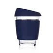 Reusable Glass Coffee Cup with Sleeve | https://www.bestnamebadges.com