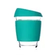 Reusable Glass Coffee Cup with Sleeve | https://www.bestnamebadges.com
