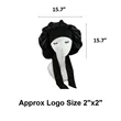 Satin Bonnet with Tie Band | https://www.bestnamebadges.com