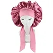 Satin Bonnet with Tie Band | https://www.bestnamebadges.com