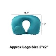 Inflatable U-Shaped Travel Pillow | https://www.bestnamebadges.com