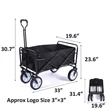 Collapsible Folding Utility Wagon Cart | https://www.bestnamebadges.com