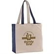 10 oz. Cotton Canvas Tote Bag - 15" x 14" x 7" | https://www.bestnamebadges.com
