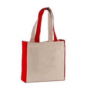 10 oz. Cotton Canvas Tote Bag - 12" x 12" x 4-1/2"